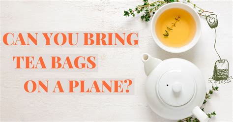 can you bring tea bags on a plane
